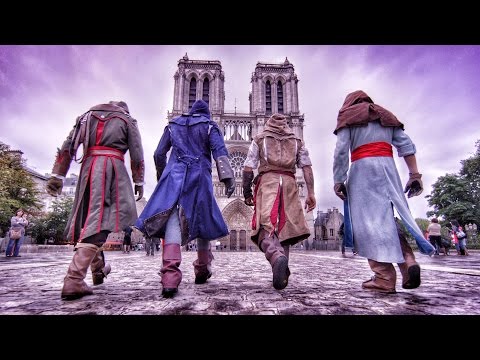 Assassin&#039;s Creed Unity Meets Parkour in Real Life - 4K!